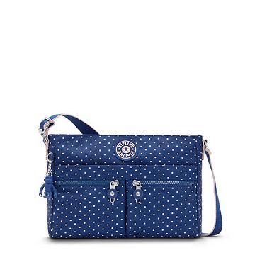 Kipling New Angie Printed Crossbody Väska Blå | SE 2015AH